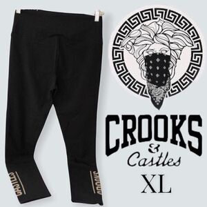 NWT CROOKS & CASTLES Women’s Black Leggings XL